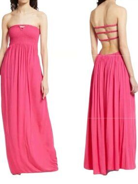 Bundle 2+ items for 30% off Womens Area Stars Pink Maxi Dress New